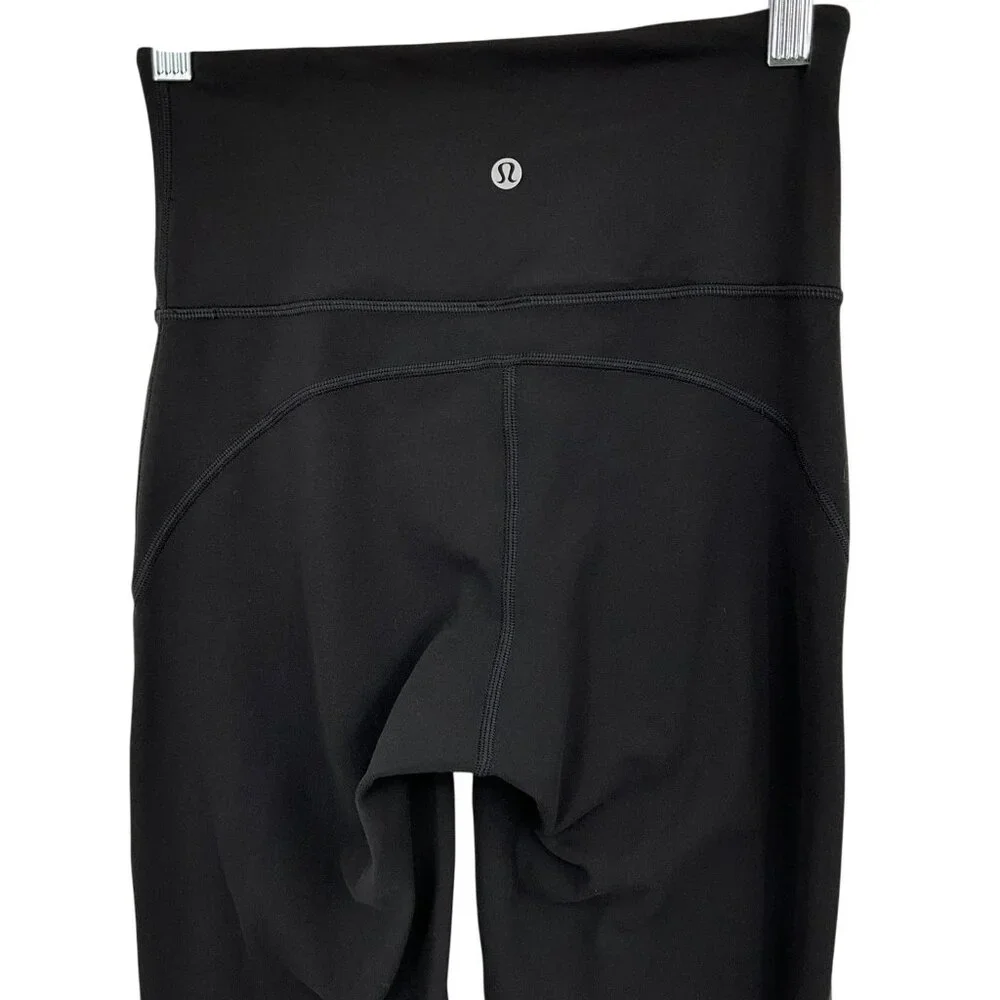 Lululemon Groove Super High Rise Crop Pants 23" Black Size 4 - Picture 5 of 10